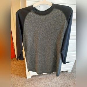 Men's Gray Colorblock Sleeve Shirt